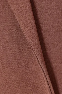 Quiz Ruched Sleeve Blazer Brown Clearance