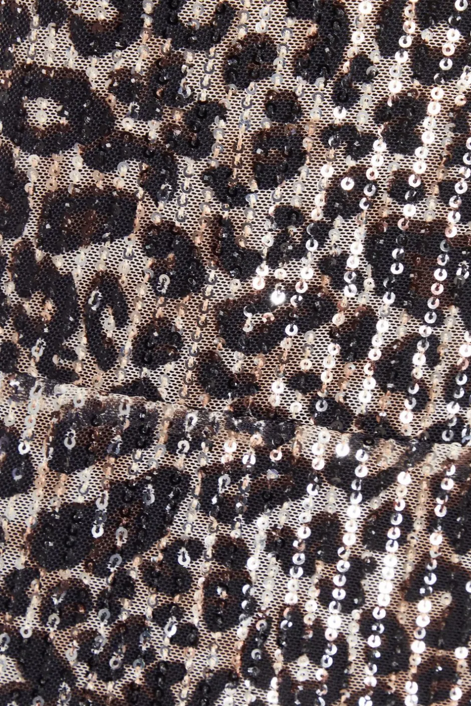 Quiz Brown Sequin Leopard Print Midaxi Dress New