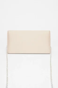 Quiz Champagne Diamante Envelope Clutch Sale