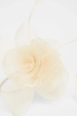 Quiz Flower Headband Fascinator Champagne Clearance