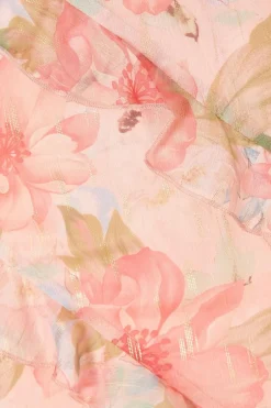 Quiz Coral Chiffon Floral Maxi Dress Best