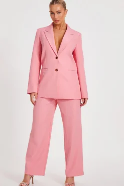 Quiz Coral Wide Leg Tailored Trousers Hot
