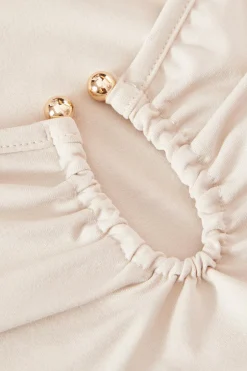 Quiz Cream Bardot Bodysuit Clearance