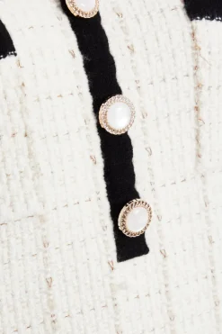 Quiz Cream Boucle Knit Jumper Dress Outlet