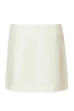 Quiz Bow Detail Skirt Cream Online