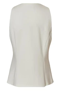 Quiz Button Front Waistcoat Cream