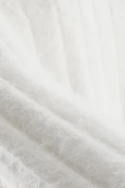 Quiz Fluffy Knit Jumper Cream Discount