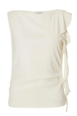Quiz Cream Frill Detail Top Sale