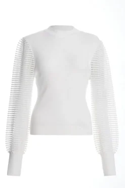 Quiz High Neck Jumper Cream Online