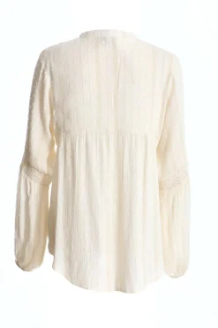 Quiz Cream Lace Tie Top Discount