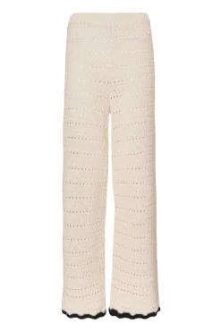 Quiz Cream Light Knit Trousers Sale
