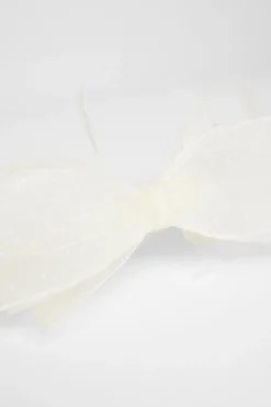 Quiz Cream Polka Dot Bow Fascinator