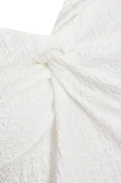 Quiz Cream Textured Bardot Top