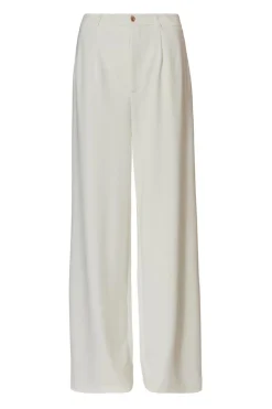 Quiz Cream Wide Leg Trousers New