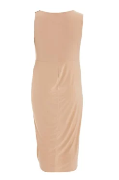 Quiz Curve Asymmetric Buckle Midi Dress Outlet