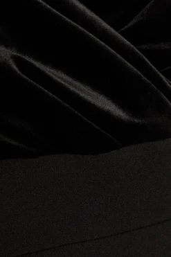 Quiz Curve Black Bardot Maxi Dress Hot