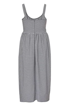 Quiz Curve Black Gingham Midaxi Dress Discount