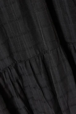 Quiz Curve Black Jacquard Midaxi Dress Outlet