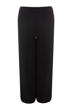 Quiz Curve Black Palazzo Trousers Outlet