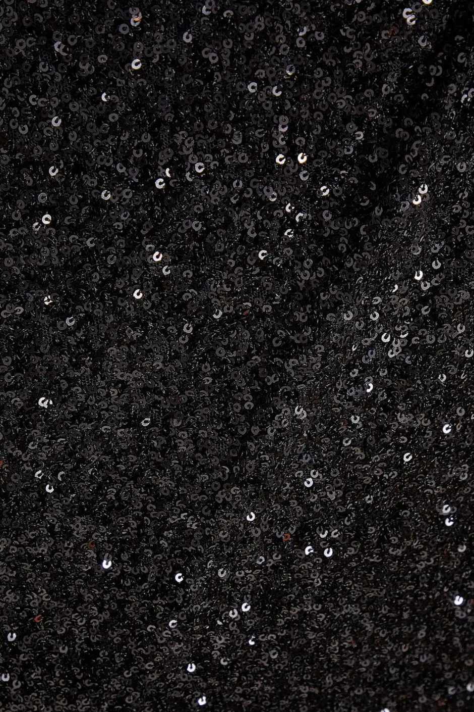 Quiz Curve Sequin Midaxi Skirt Black Online