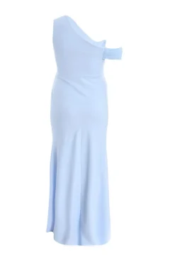 Quiz Curve Blue Cowl Neck Maxi Dress Online