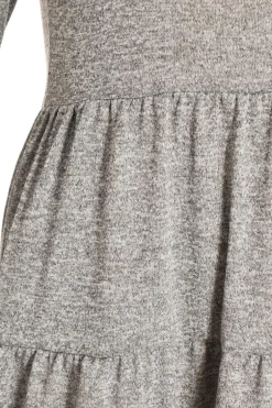 Quiz Curve Grey Tired Midi Dress Best
