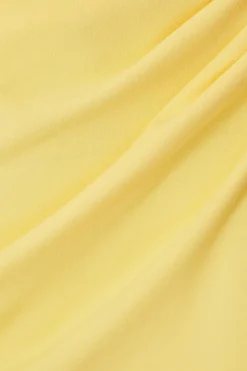 Quiz Curve Lemon Drop Sleeve Maxi Dress Sale