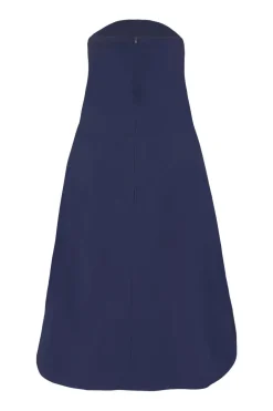 Quiz Curve Bandeau Midi Dress Navy Hot