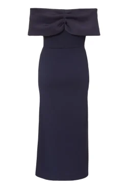 Quiz Curve Navy Bardot Maxi Dress Discount