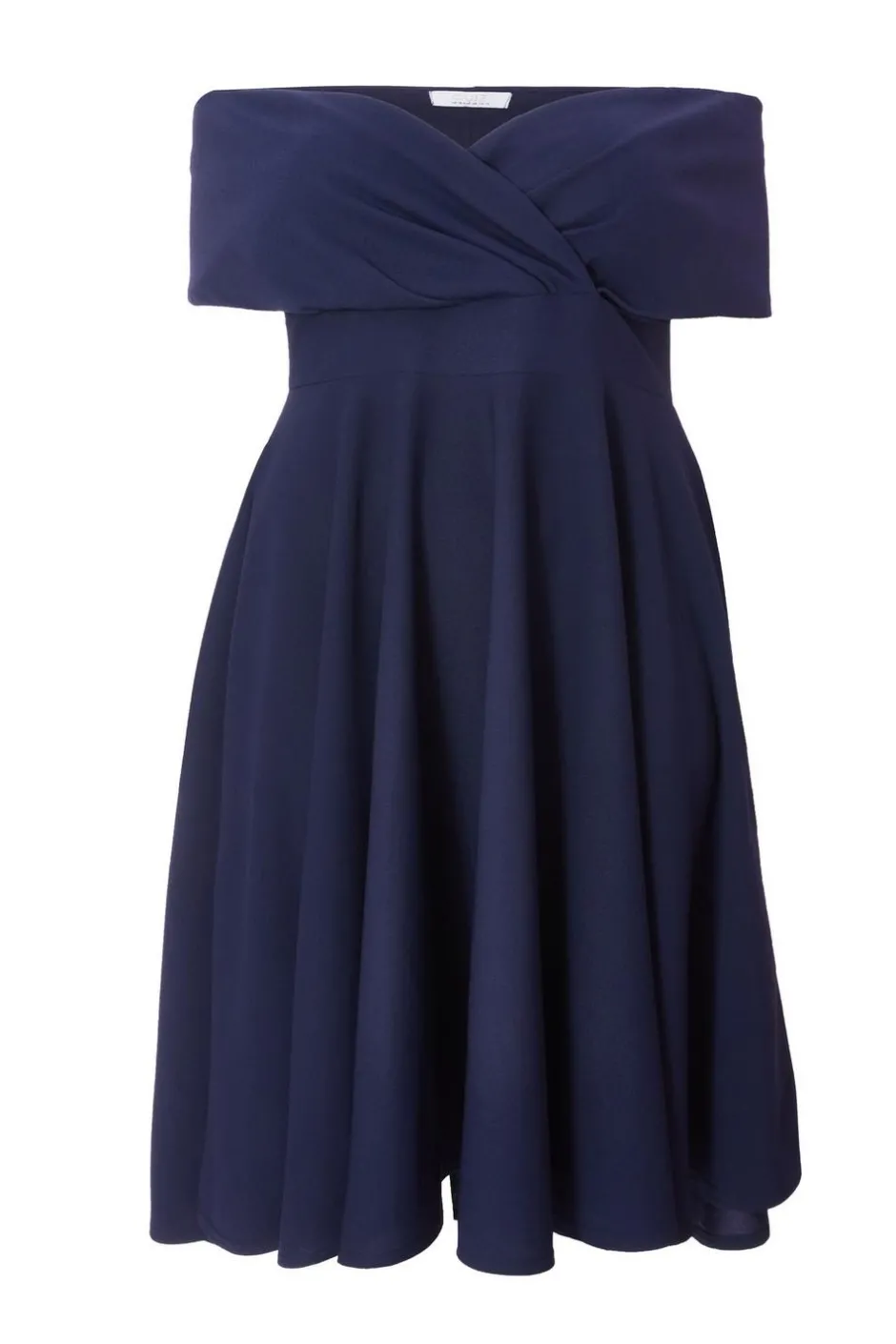 Quiz Curve Bardot Midi Dress Navy Discount