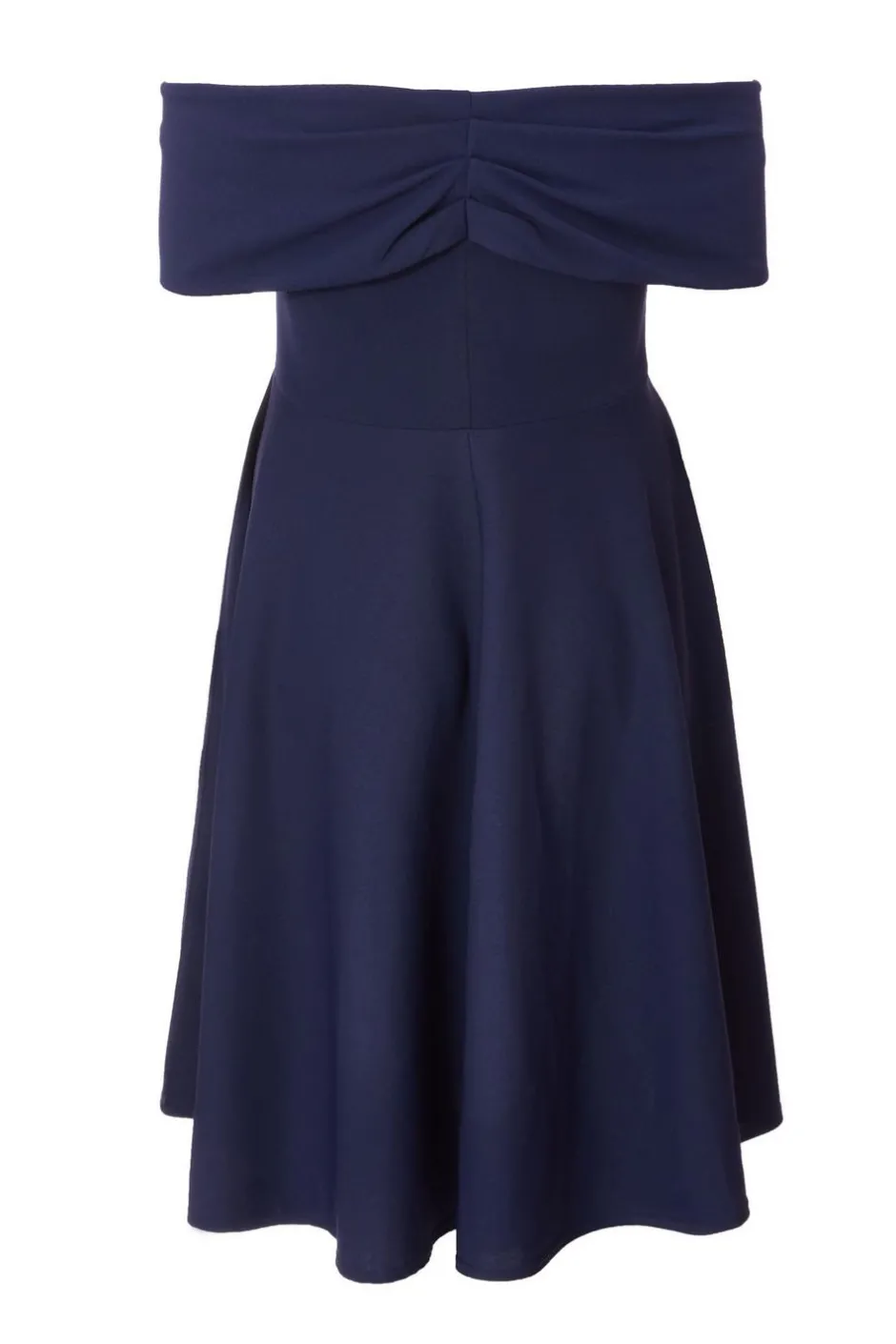 Quiz Curve Bardot Midi Dress Navy Discount