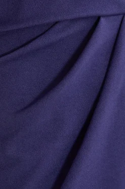Quiz Curve Navy Wrap Midi Dress Online