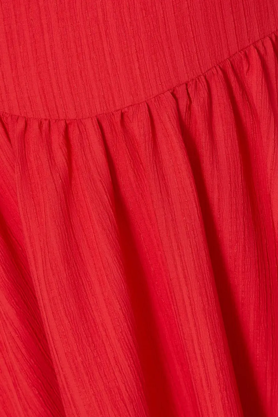 Quiz Curve Drop Waist Midaxi Dress Red Clearance