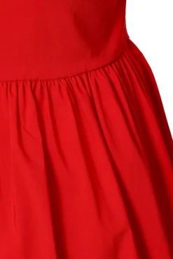 Quiz Curve Drop Waist Mini Dress Red Online