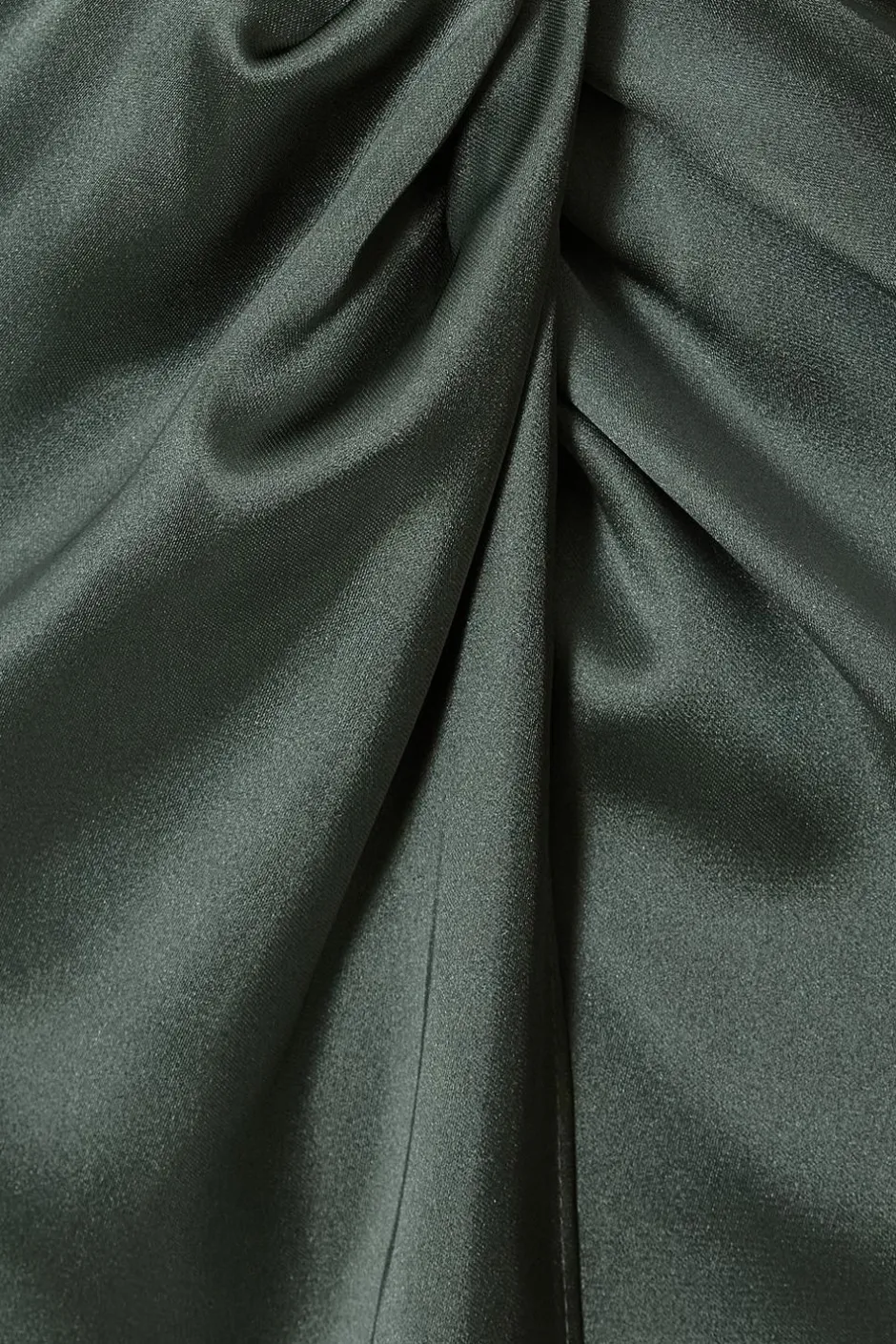 Quiz Satin Midaxi Dress Dark Green Online