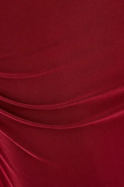 Quiz Dark Red Chain Strap Midaxi Dress Best