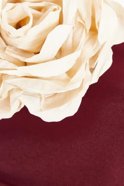 Quiz Dark Red Corsage Bandeau Top Berry Online