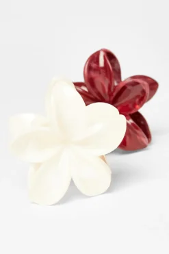 Quiz Dark Red Flower Hair Claw Set Discount