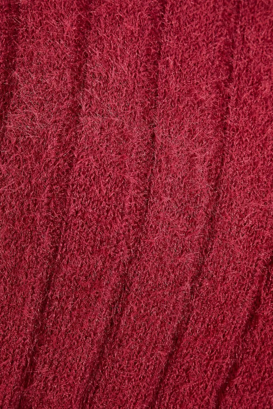 Quiz Dark Red Fluffy Knit Jumper Berry Sale