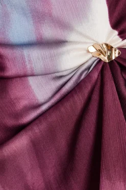Quiz Dark Red Satin Drop Shoulder Top Clearance
