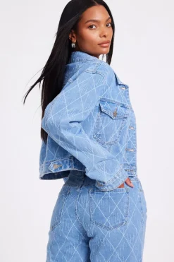 Quiz Denim Textured Jacket Best