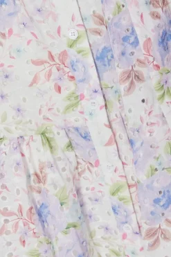 Quiz Embroidered Floral Shirt Dress Discount