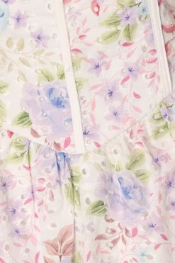 Quiz Floral Embroidered Midi Dress Hot