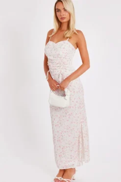 Quiz Floral Print Midaxi Skirt