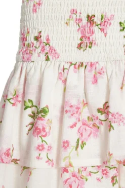 Quiz Floral Tiered Mini Skirt Discount