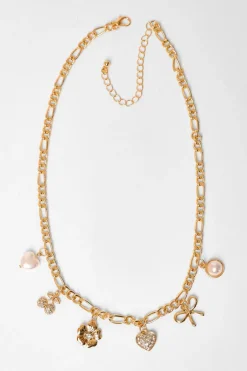 Quiz Gold Charm Necklace Sale