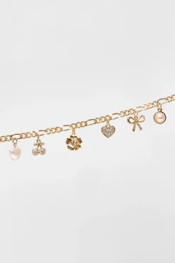 Quiz Gold Charm Necklace Sale