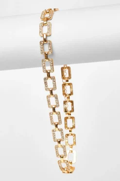 Quiz Gold Diamante Chain Necklace Best