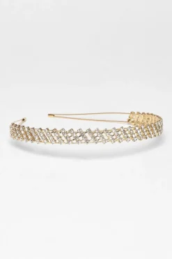Quiz Gold Diamante Headband Sale