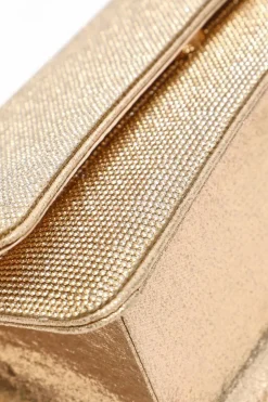 Quiz Gold Diamante Shoulder Bag Sale